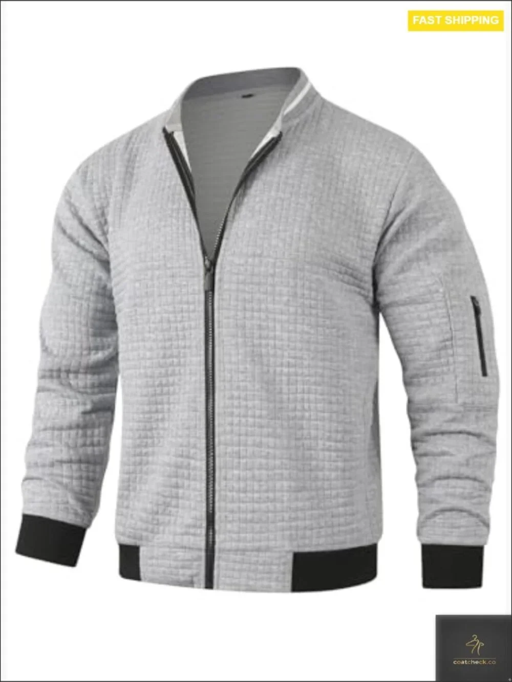 Lightweight Varsity Bomber Jacket Classic Casual Zip Up for Men